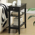 Black Storage End Table F17603