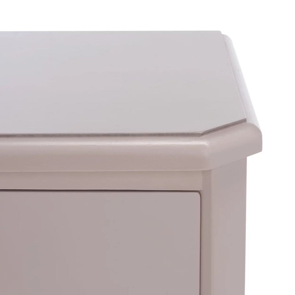 Grey End Table With Storage Drawers P14449