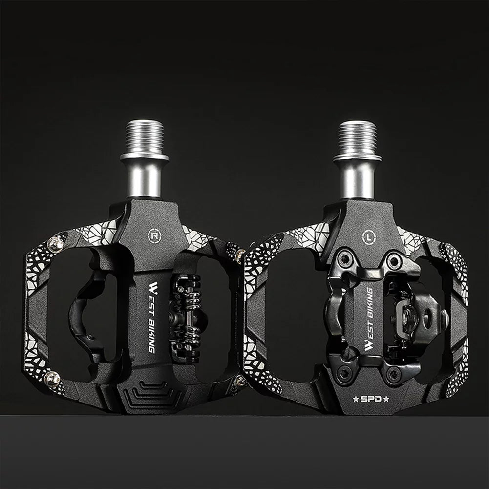 MTB Bike Pedals Dual Platform SPD Clipless Pedals Q88711