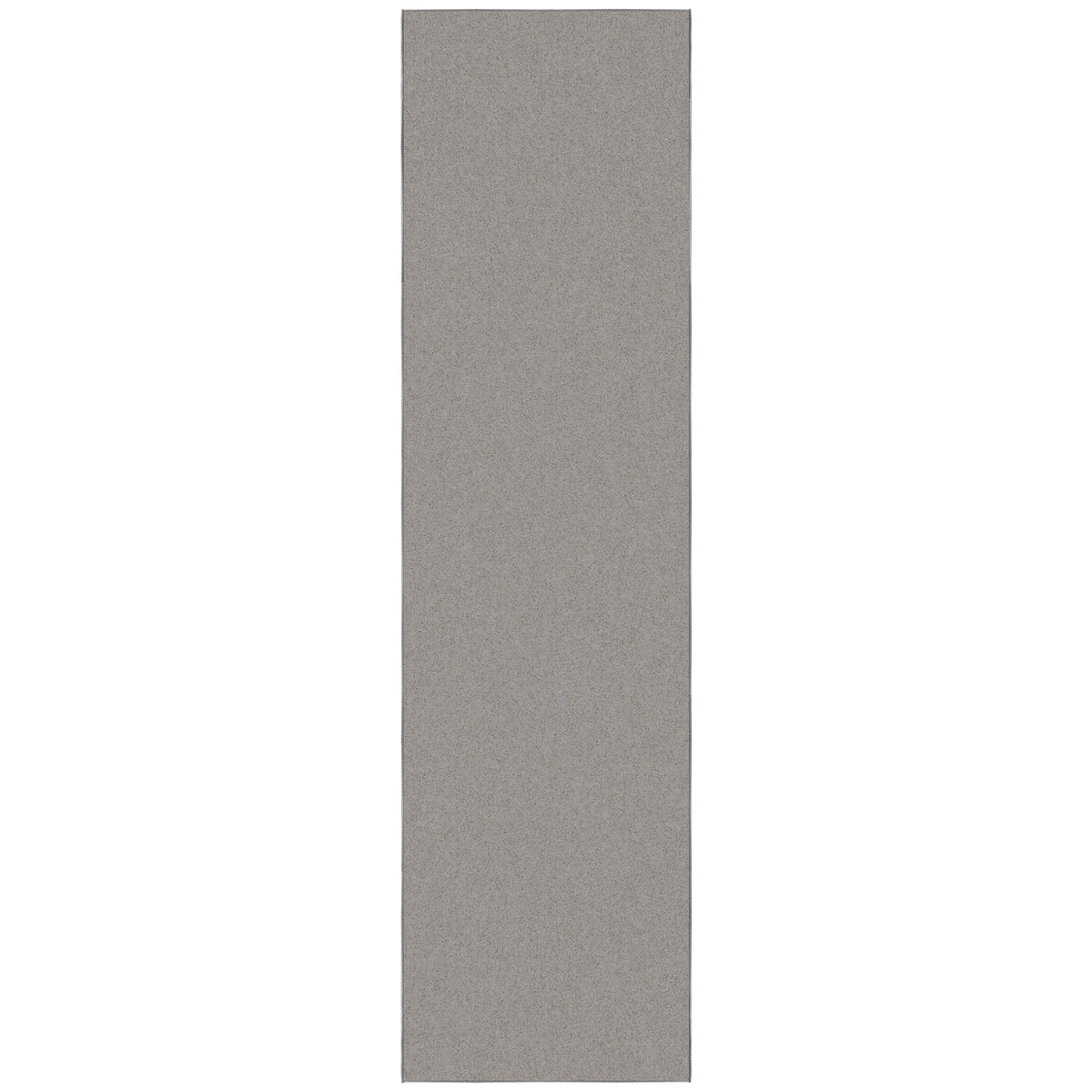 Machine Washable Non-Slip Rubberback Solid Gray Runner Rug K423261