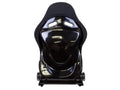 Black Fabric Reclinable Bucket Racing Seat with Slider F287