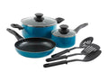8pc Turquoise Cookware Set X7815
