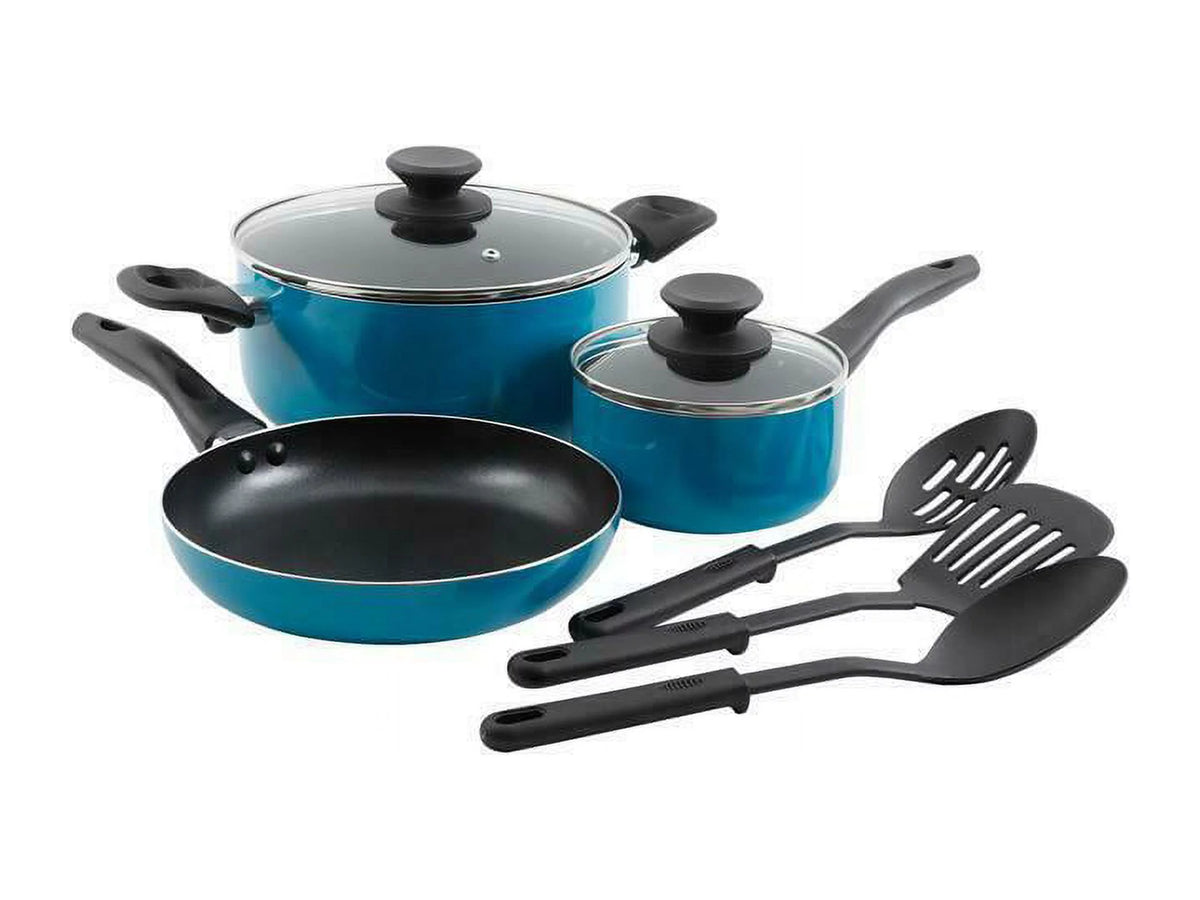 8pc Turquoise Cookware Set X7815