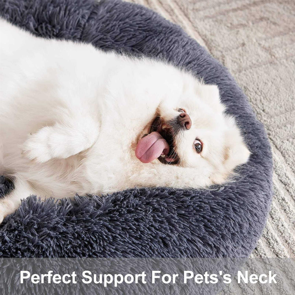 Orthopedic Donut Cuddler Round Washable Dog and Cat Bed M20964
