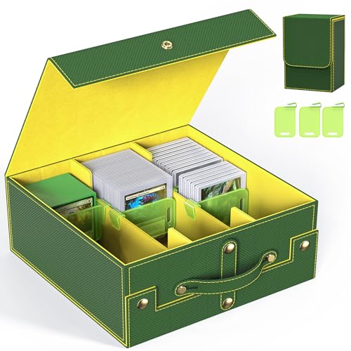 Black Grey Trading Card Storage Box with Portable Handle L850210