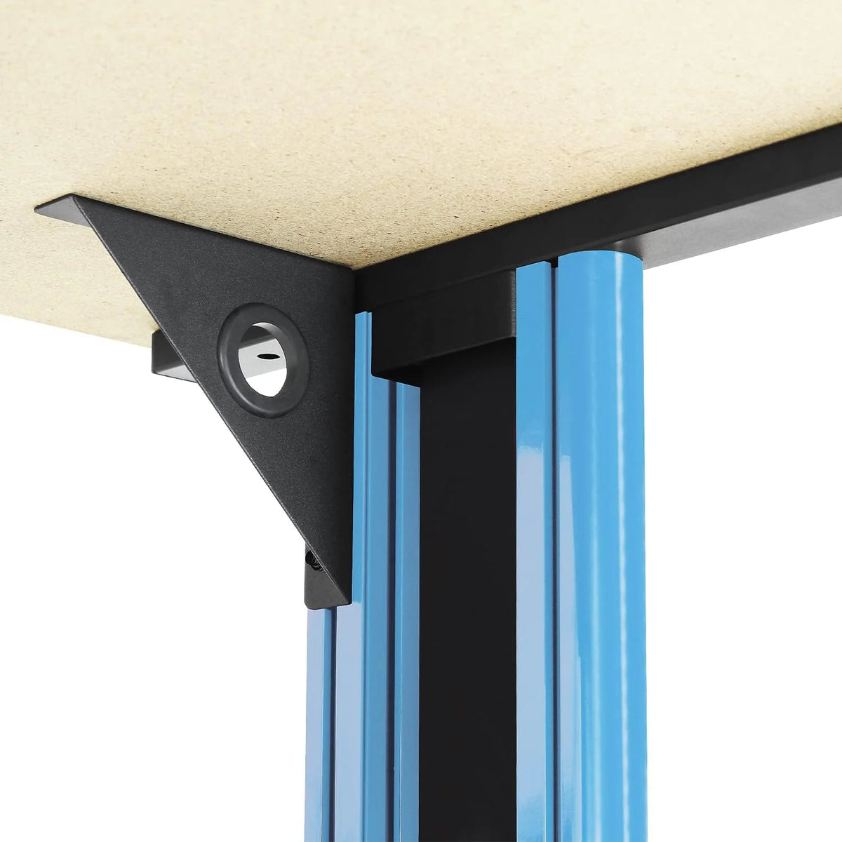 Black and Blue 25" x 58" Computer Desk W2481