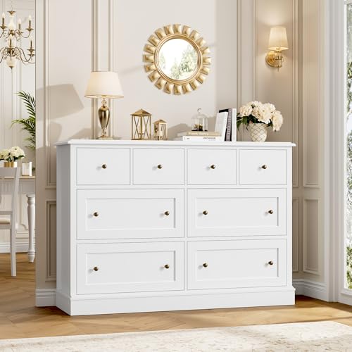 8 Drawer Walnut Wood Dresser F3831