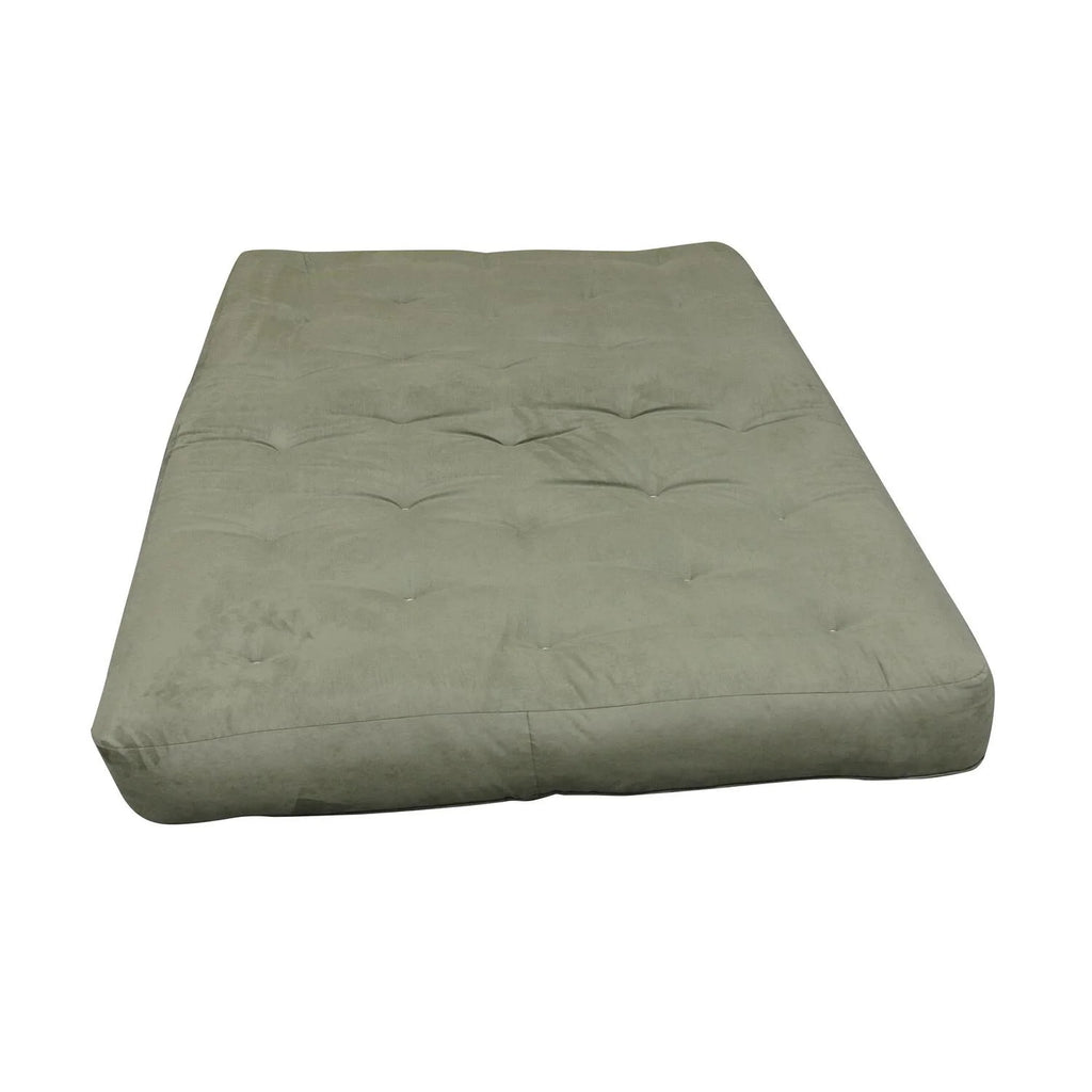 Queen Sage Microfiber Cotton Futon Mattress B4861