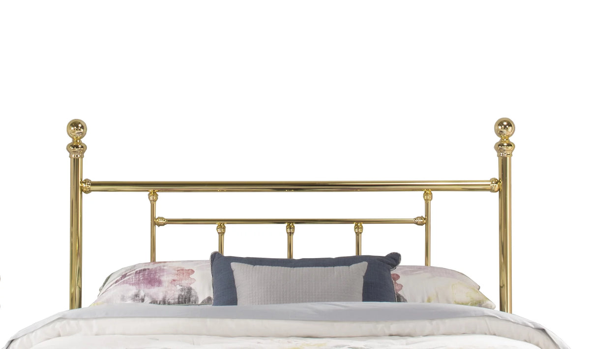 Queen Metal Headboard in Brass G544