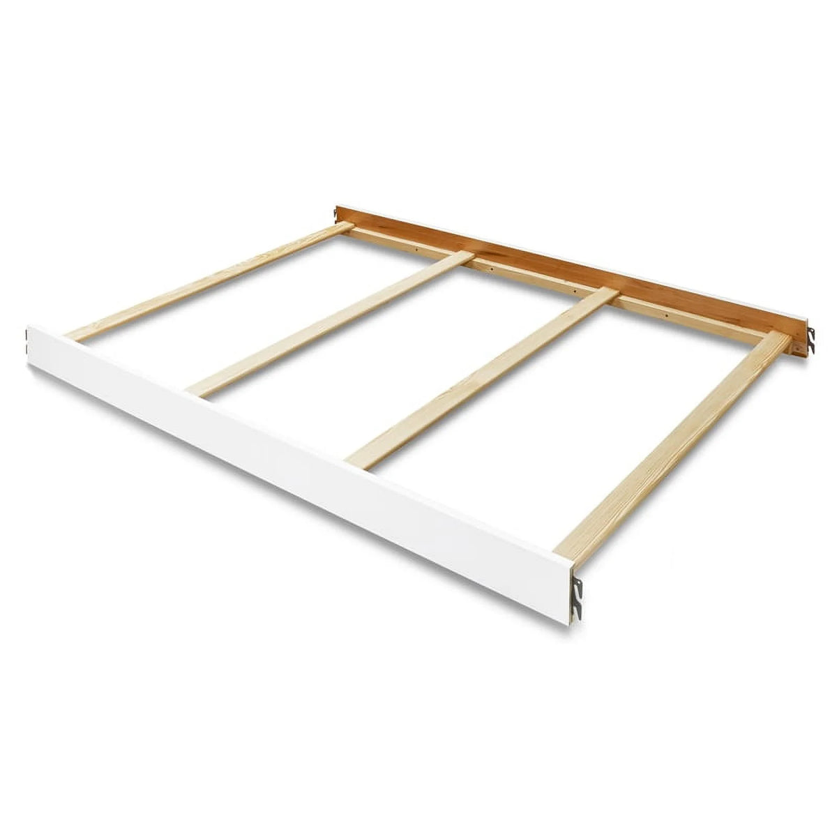 Pine Wood Full Size Rails in White E2468