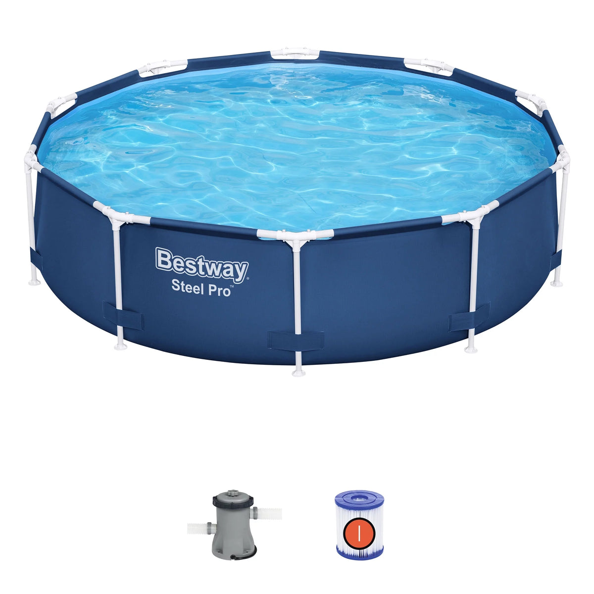 Steel Pro 10' x 30 Above Ground Swimming Pool Set with Filter Pump M441204