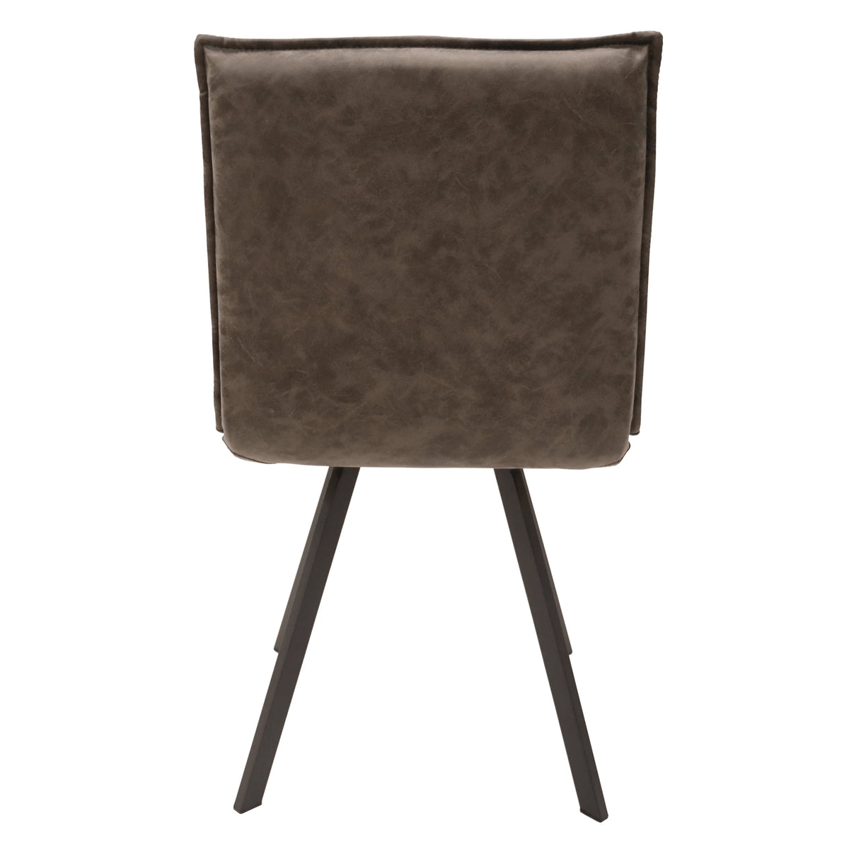 Grey Leather Dining Chair Set of 3 Y309