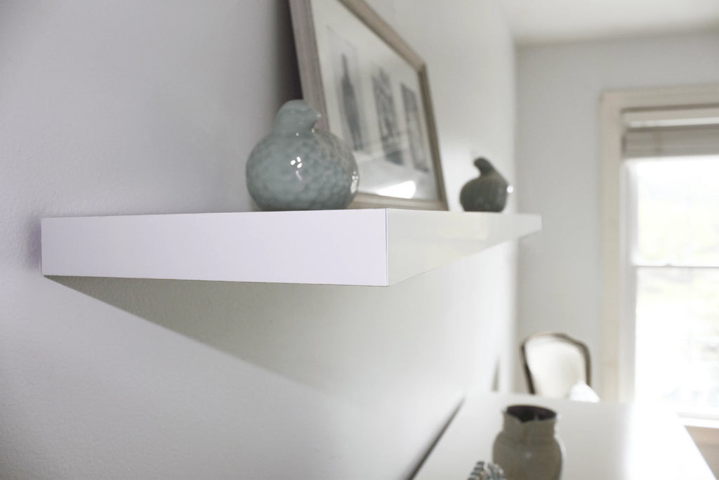 White Floating Wall Shelf M5799