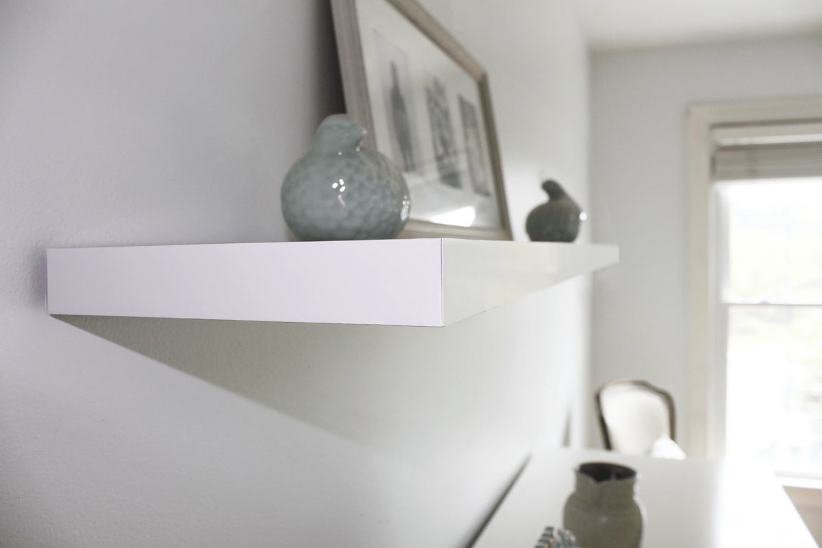 White Floating Wall Shelf M5799