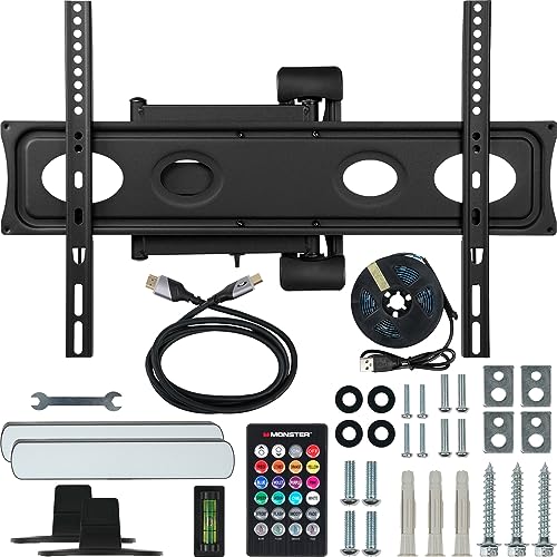 48" 4K HDR OLED Smart TV with Full Motion Wall Mount and Sound Reactive Lighting Kit E78259