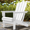 White HDPE Resin Adirondack Chair D193