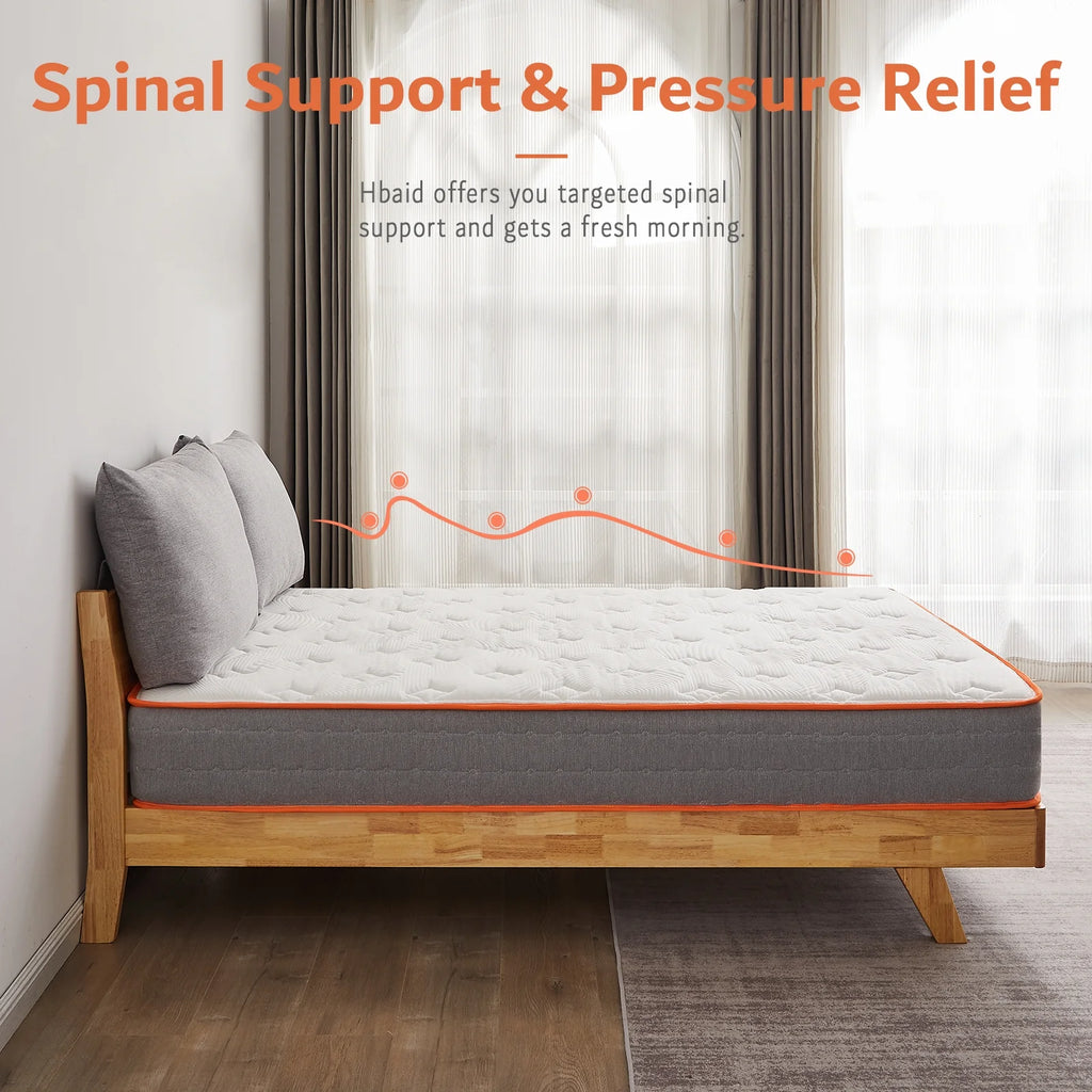 10 Inch Gel Memory Foam Innerspring Hybrid Twin Mattress U675326