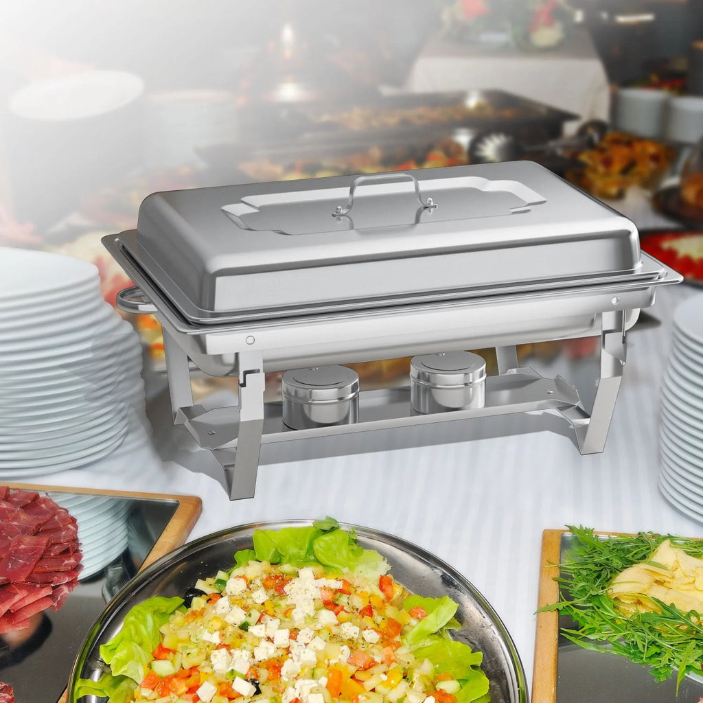4 Pack 8QT Stainless Steel Chafing Dish Buffet Set Y12481