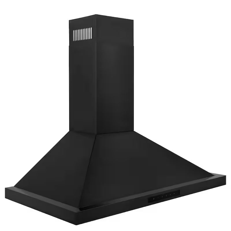 Black Stainless Steel 30 in. 400 CFM Convertible Wall Mount Range Hood D280