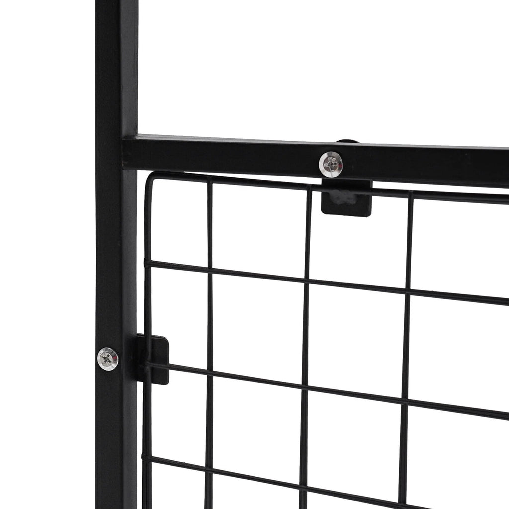Black Bookshelf with Grid Desk Storage Shelf A222494