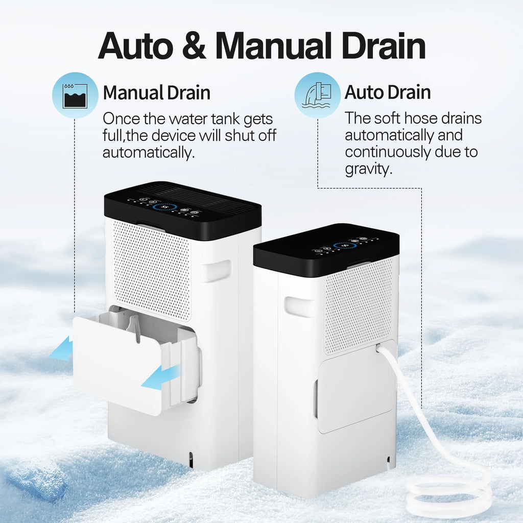22 Pints Portable Dehumidifier with Drain Hose W3736