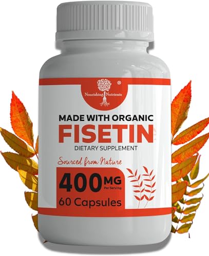 Organic Fisetin Supplement Capsules 400mg J550