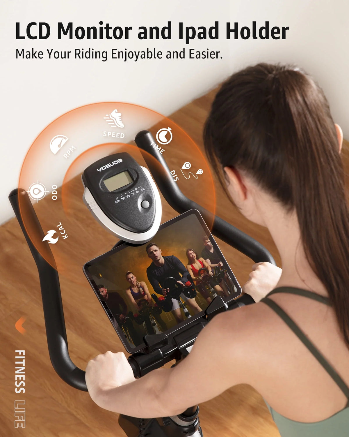 Indoor Cycling Bike 270lb Stationary Exercise Bicycle S5491