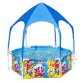 6' x 20 Above Ground Round Swimming Pool with Canopy M297734
