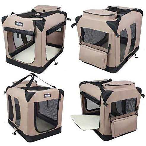 3-Door Folding Soft Dog Crate O87492