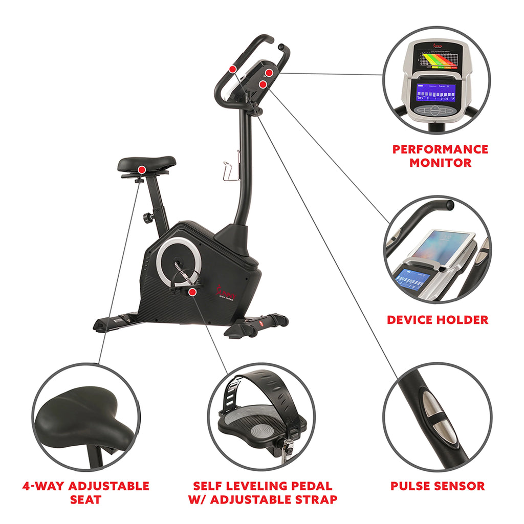 Magnetic Upright Exercise Bike with LCD G135699