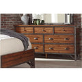 Rustic Brown Dresser W341