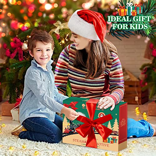 Christmas Train Set with Steam Light & Sound I74605