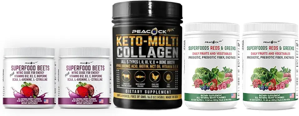 16.2 oz Multi Collagen, 10.59 oz Beet Root & 11.64 oz Reds & Greens X482814