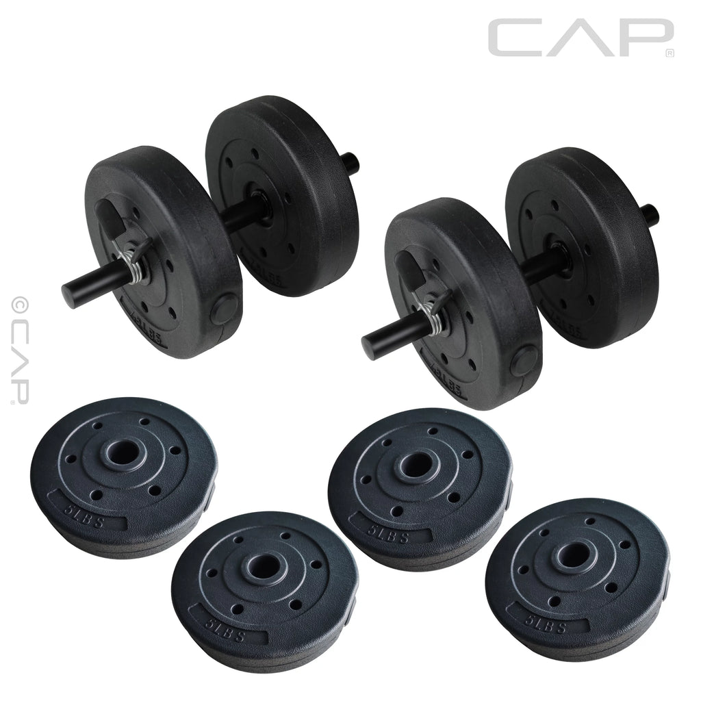Flat Weight Bench & 50 lb Adjustable Dumbbell Set T9081