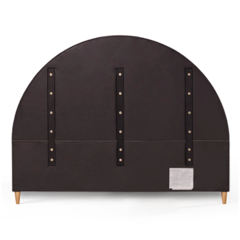 Queen Boucle Arched Headboard Platform Bed O16876