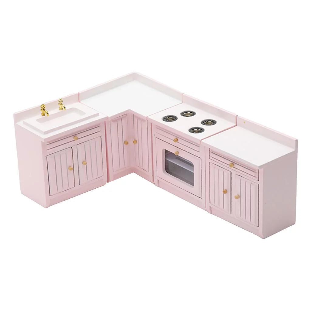 Birch Wood 12 Scale Miniature Kitchen Furniture A31187