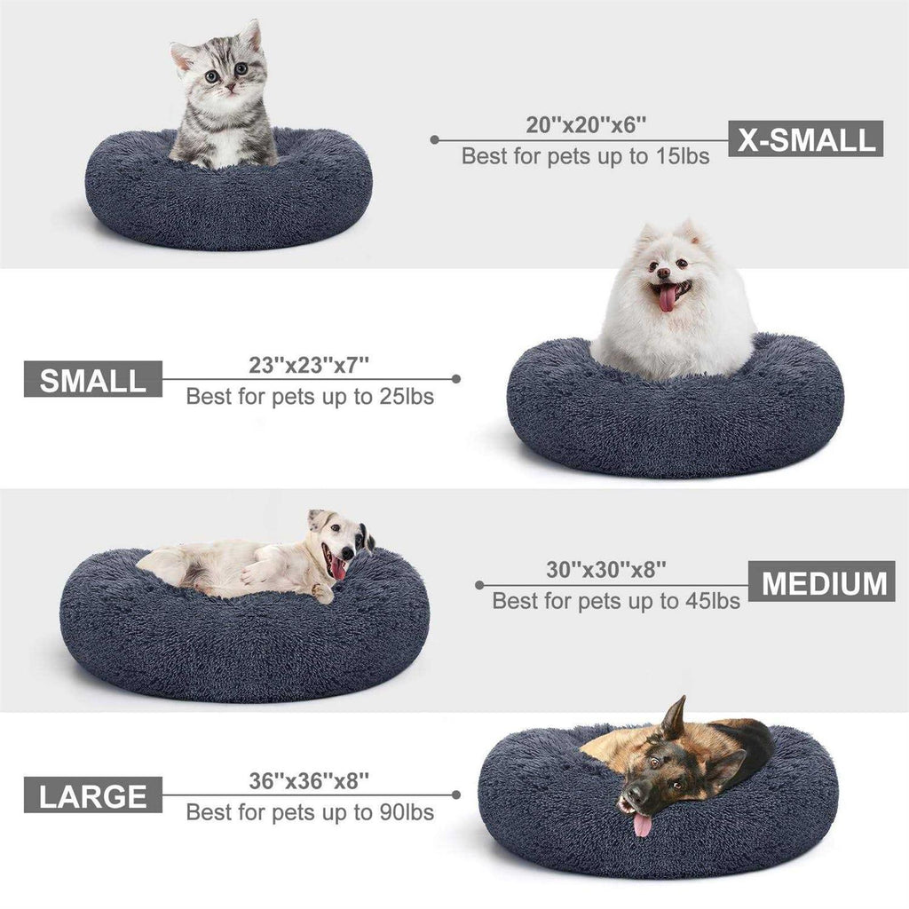 Orthopedic Donut Cuddler Round Washable Dog and Cat Bed M20964