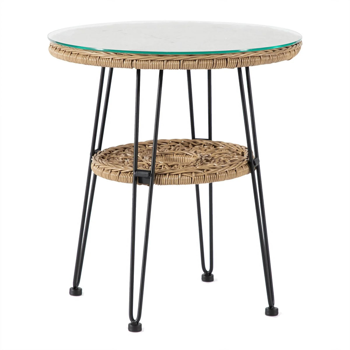 Wicker Rattan Round Outdoor Coffee Table T97651
