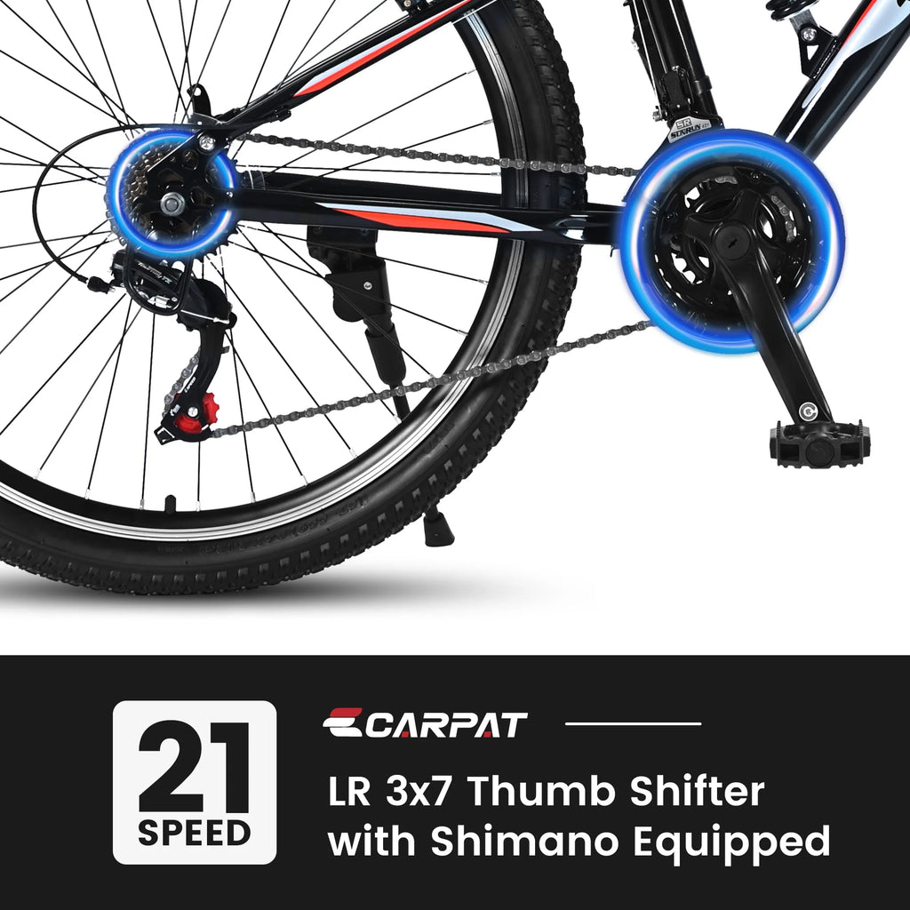 26 inch Black Full Suspension Mountain Bike L701569