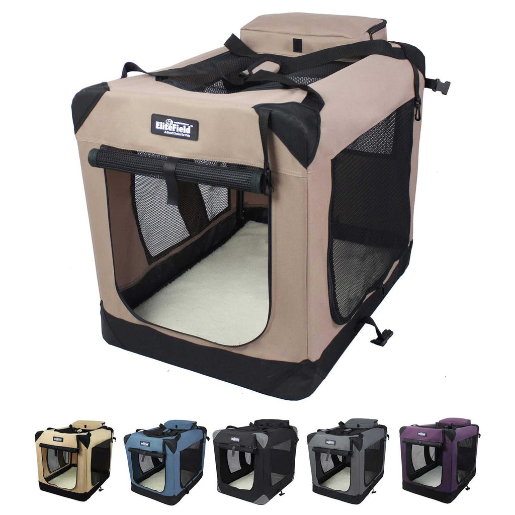 3-Door Folding Soft Dog Crate O87492