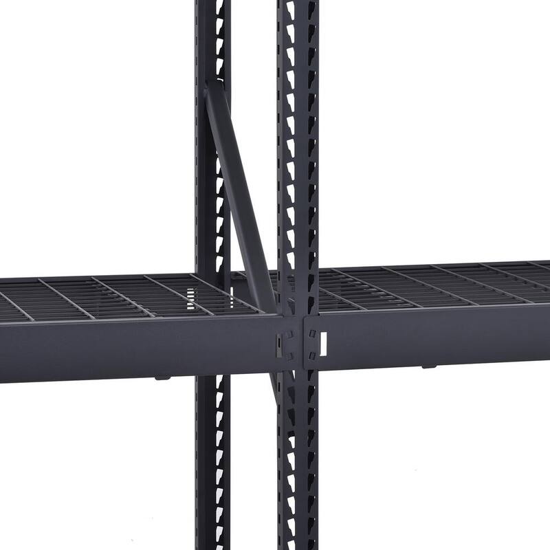 3-Tier Steel Freestanding Garage Storage Shelving Unit in Black F73261