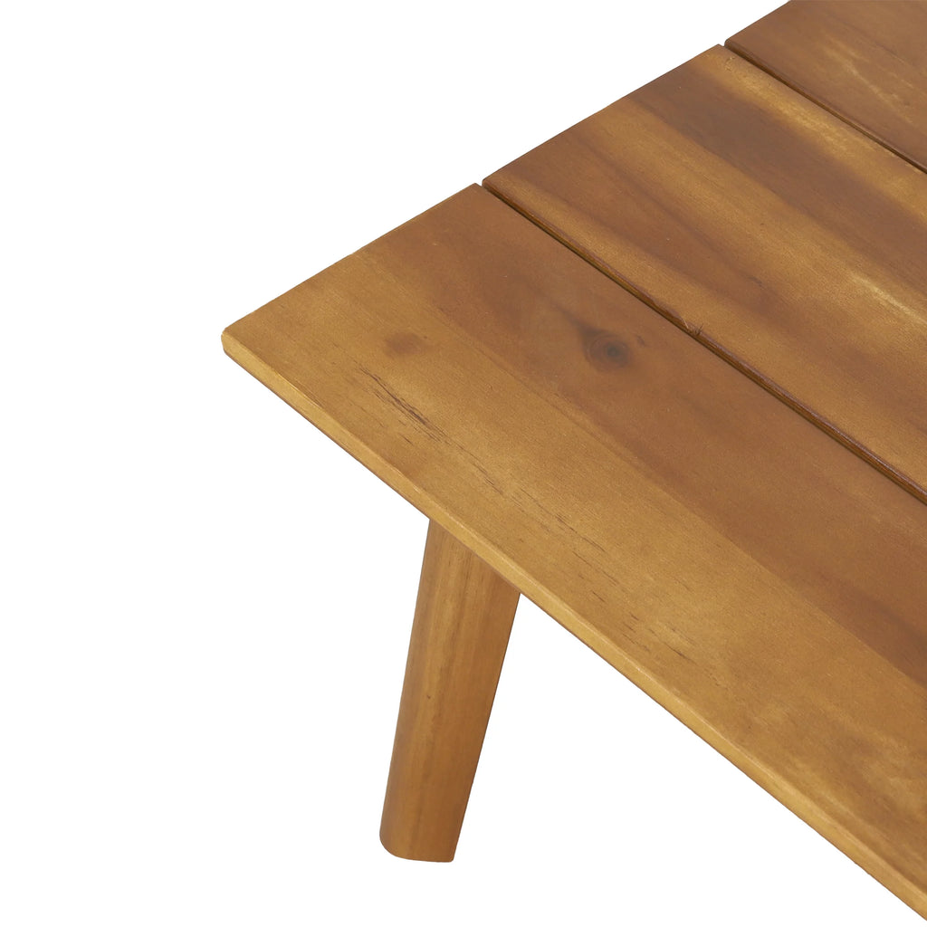 Acacia Wood Outdoor Loveseat and Coffee Table Set V993