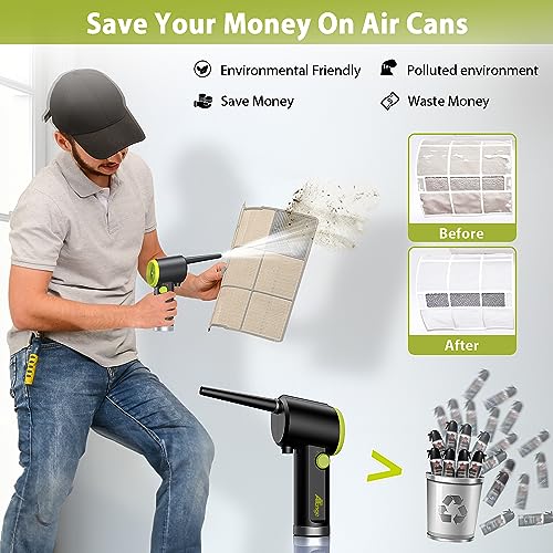 Cordless Rechargeable Electric Air Duster 33000 RPM O56244