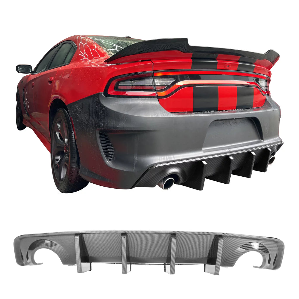 Rear Bumper Diffuser Carbon Fiber Look M887