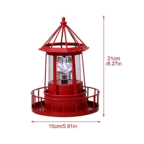 Solar Powered Lighthouse Outdoor Light V40581