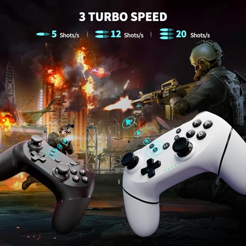 Black White Wireless Controller 2 Pack Z3992