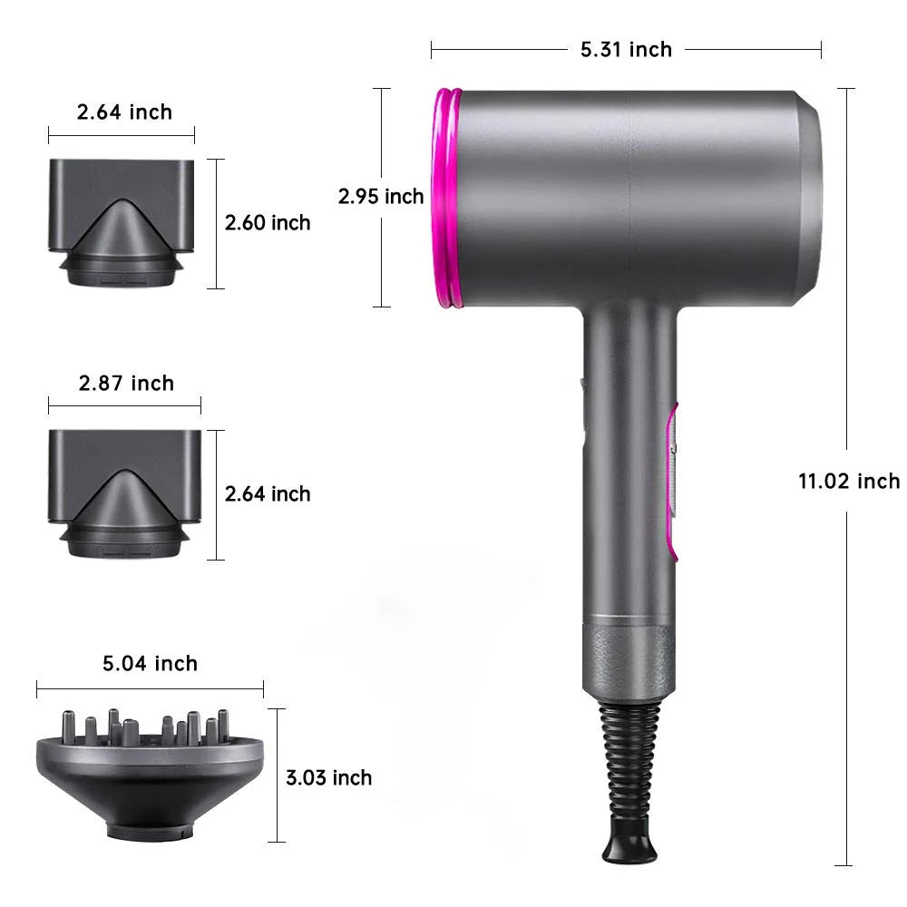 1800W Ionic Hair Dryer with Diffuser M113