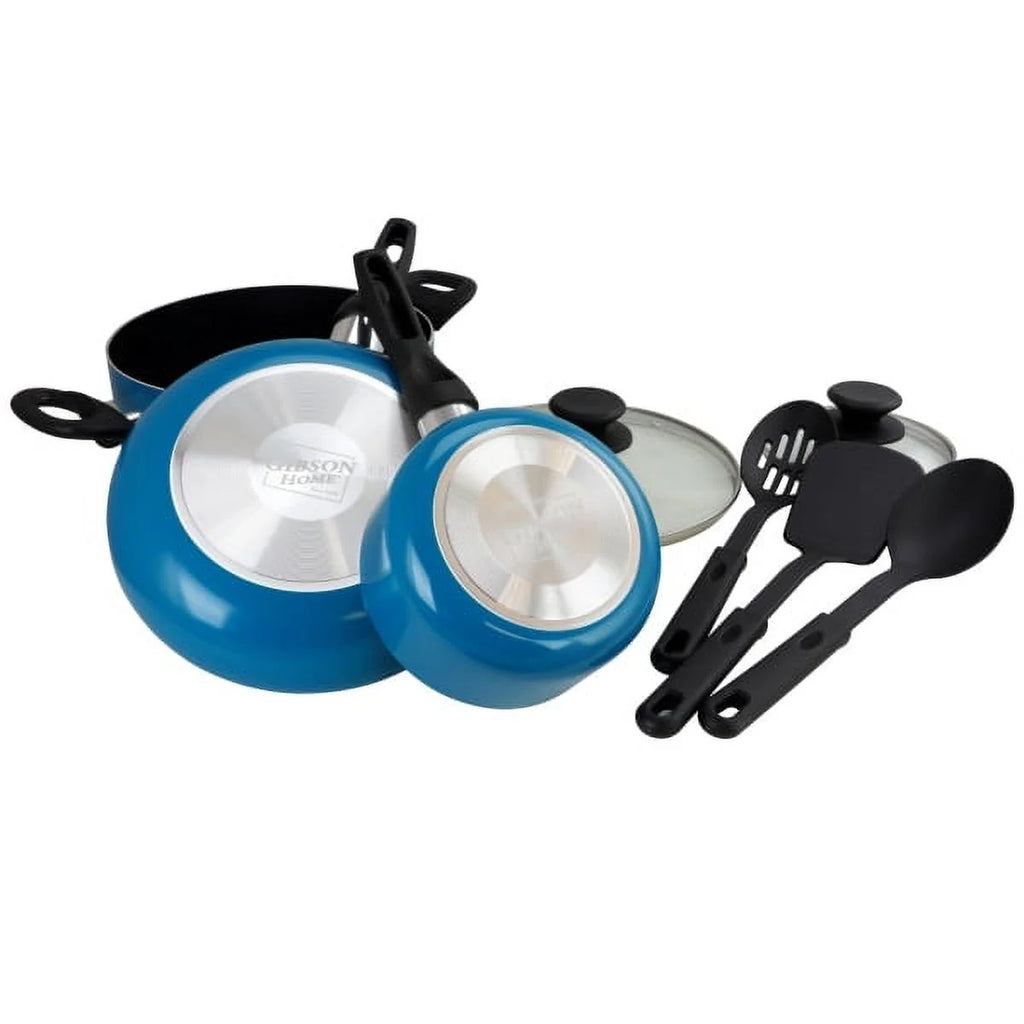 8pc Turquoise Cookware Set X7815