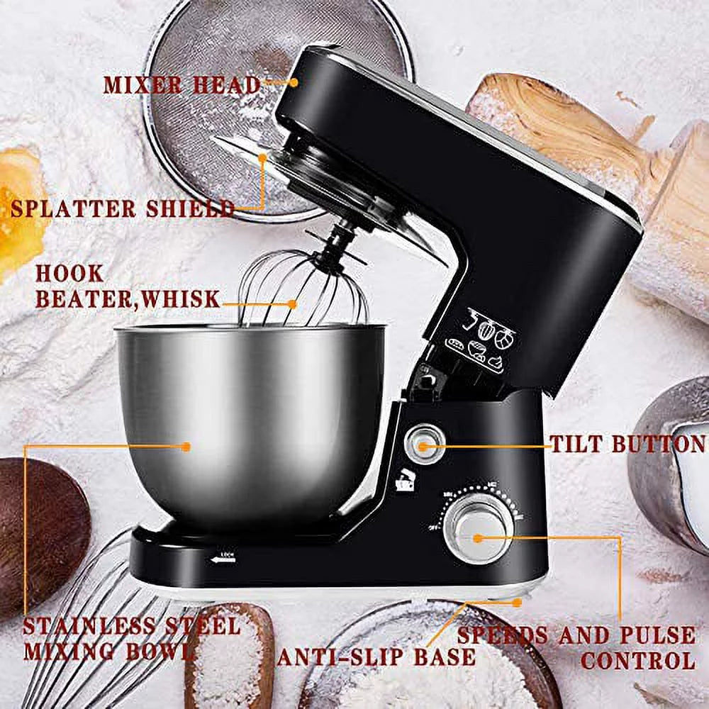 Tilt-Head Electric Mixer with 5-Quart Stainless Steel Bowl D40629