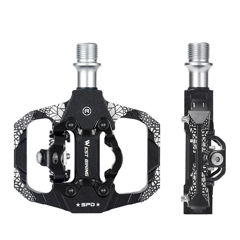 MTB Bike Pedals Dual Platform SPD Clipless Pedals Q88711